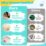 Aeelike Weaving Loom Kit for Kids, Potholder Wood Loom Kits Including 192 PCS Colorful Craft Loops Detailed Instructions for Girls Boys Ages 5-12 Activity, Durable-Perfect Kids Gift-Happy Time Aeelike