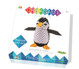 Creagami Penguin Origami Set: A 463-piece 3D Paper Crafting Kit for Ages 7 - Adult, Clear Creagami