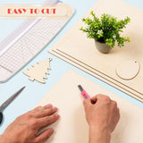 AWIZOM 12 Pack Basswood Sheets for Crafts-12 x 16 x 1/8 Inch- 3mm Thick Plywood Sheets with Smooth Surfaces Unfinished Wood Boards for Laser Cutting, Wood Burning, Architectural Models, Staining AWIZOM