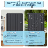 AECOJOY Outdoor Cabinet Storage Cabinet Weatherproof & Package Delivery Boxes for Outside, Metal Vertical Storage Shed Waterproof,Outdoor Small Tool Storage Clearance for Backyard Garden Patio Porch AECOJOY