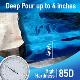 Deep Pour Epoxy Resin Kit 3 Gallon, Casting Resin Epoxy 2:1 for 2-4 inch Depth, Clear Crystal resina epoxica for Art Craft, River Table, Bar Top, Wood Bond Craftor