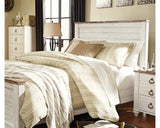 Willowton Cottage Farmhouse Queen Panel Headboard in Whitewash by Signature Design by Ashley Signature Design by Ashley