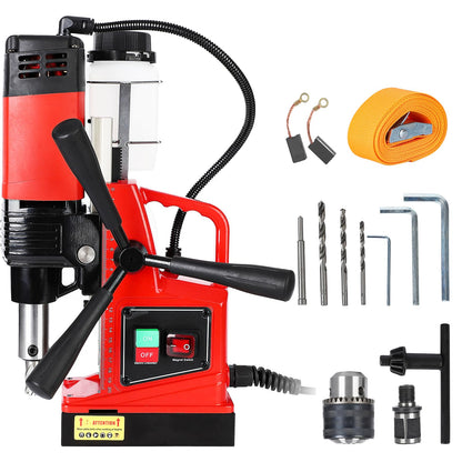 JustSmart Magnetic Drill Press, 1300W 1.57" Boring Diameter, 810 RPM Portable Mag Drill Press, 2922lbf Electric Drilling Machine for Metal Surface, Industrial, Home Improvement - WoodArtSupply