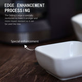 DELLING Ultra-Strong 3 Oz Ceramic Dip Bowls Set, White Dipping Sauce Bowls/Dishes for Tomato Sauce, Soy, BBQ and other Party Supplies - Set of 6 DELLING