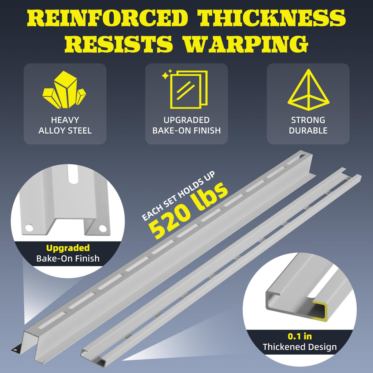 Mokemok Overhead Garage Storage Rack Extra Large-Organizes Up to 15 Tote Bins 0.1-inch Thickened Heavy Alloy Steel Garage Tote Storage System with Adjustable Rails-Ceiling Storage Rack Mokemok