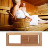 Fdit Cedar Sauna Gable Vent Kit Square Sauna Room Air Vent Grille Wooden Ventilation Louvers Sauna Room Ventilation Louvers Accessory for Sauna Room and Swimming Pool Fdit