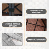 TANGJEAMER 5 Pieces Patio Furniture Set with 44" Fire Pit Table, Rattan Outdoor Sectional Conversation Sets, All Weather Outdoor Furniture Set with Cushions for Garden Lawn Balcony Porch Deck Blue TANGJEAMER