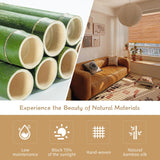 Bamboo Shades for Windows & Bamboo Blinds for Outdoor Patio,Custom Size, Privacy Protection, Easy Installation, Durable & Stylish Blinds for Living Room, Bedroom, Balcony WLOSDMW