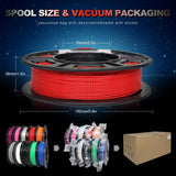 YOUSU PLA Plus Filament 1.75mm Bundle 10x250g, 10 Pack 2.5KG PLA+ Sample 3D Printer Filament, 3D Printing Multi Pack Filament Dimensional Accuracy +/- 0.02mm Yousu