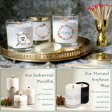 ZYNERY 100 Set Wood Wicks for Candles Making, Crackling Wooden Candle Wicks, Smokeless Candle Wick with Metal Base Labels (5.9x0.5 Inch) ZYNERY