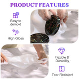 LET'S RESIN Upgraded Deeper & Larger Coaster Resin Molds, 12 Cavities Epoxy Resin Molds with 3 Pcs Round Square Octagon Shapes, Coaster Molds for Epoxy Resin, Cups Mats, DIY Craft, Bar Coaster LET'S RESIN