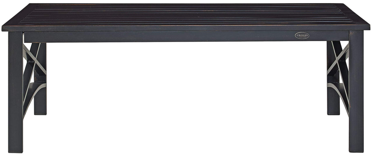 Crosley Furniture Kaplan Weather Resistant Metal Outdoor Coffee Table for Patio, Deck, Porch, Oiled Bronze Crosley Furniture