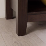 Walker Edison Wren Classic TV Console Entertainment Media Stand with Storage for Televisions up to 65 Inches, 58 Inch, Espresso Walker Edison