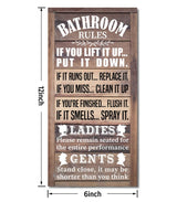 Rustic Bathroom Decor, Western Bathrooms Decors, Funny Bathroom Signs Wall Decor, Country Bathrooms Decors Gkwa