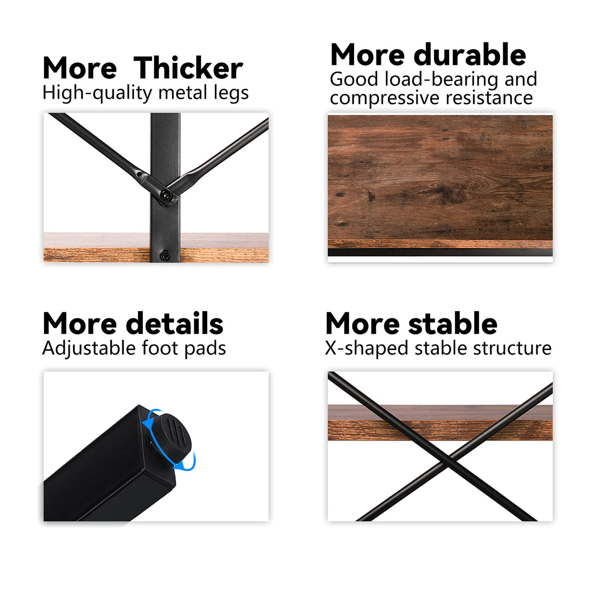 Vagaconl 70.86'' Extra Long Console Table, Industrial Long Sofa Table with Storage, TV Console Table with Shelf,3-Layer Console Shelf for Living Room, Long Entryway Table Vagaconl