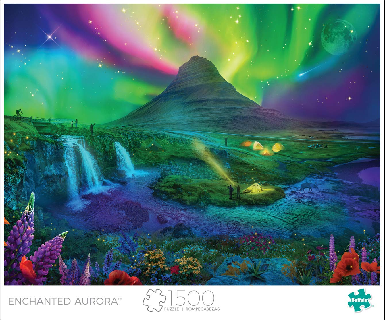 Buffalo Games - Lena - Enchanted Aurora - 1500 Piece Jigsaw Puzzle for Adults -Challenging Puzzle Perfect for Game Nights - Finished Size is 38.50 x 26.50