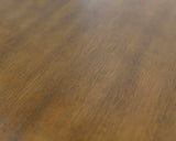 Martin Furniture Farmhouse Wood Half-Pedestal Writing, Open L-Shaped Table, Office Return, Blue Desk Martin Furniture