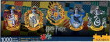 AQUARIUS Harry Potter Puzzle House Crests (1000 Piece Jigsaw Puzzle) - Officially Licensed Harry Potter Merchandise & Collectibles - Glare Free - Precision Fit - 13x36in AQUARIUS