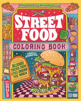 Street Food Coloring Book: Delicious Treats from Cities around the World WoodArtSupply