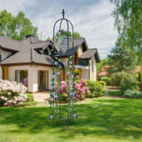 Garden Trellis for Climbing Plants Tower Obelisk Garden Trellis 6ft Tall Plant Support Vine Supports Plant Tower for Climbing Vines and Flowers Stands 1 Pack Esbaybulbs