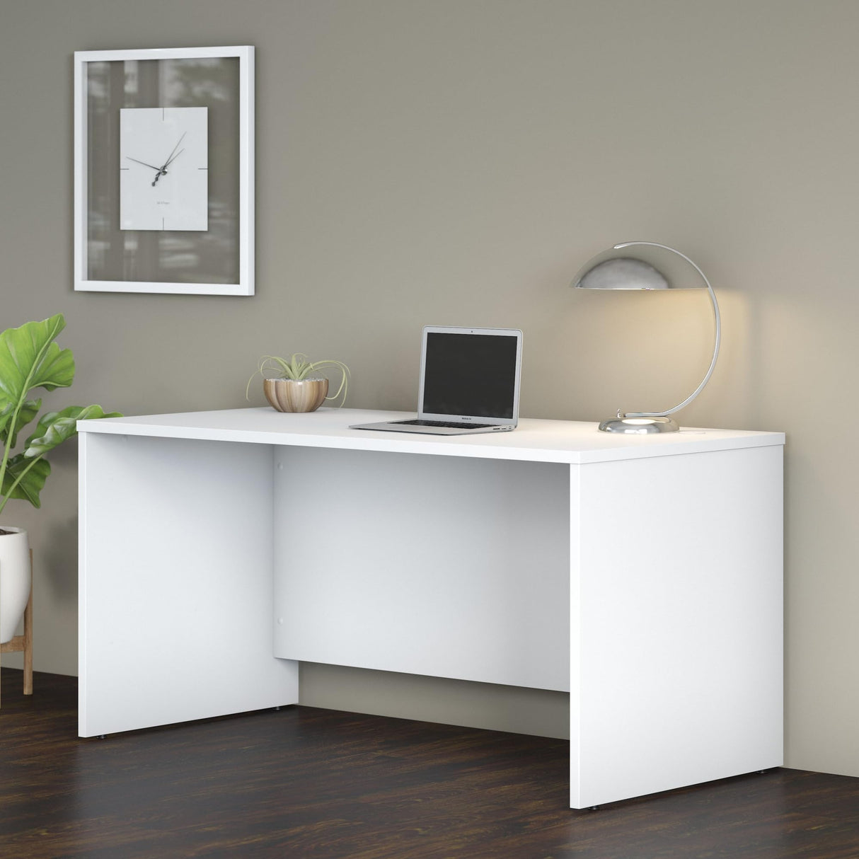 Bush Business Furniture Studio C 60W x 30D Office Desk in White, Computer Table for Home or Professional Workspace Bush Furniture