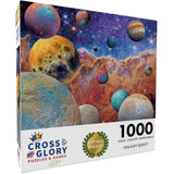 Cross & Glory - Galaxy Quest: Symphony of The Cosmos - 1000 Piece Jigsaw Puzzle for Adults | Solar System Galaxy Space | Vibrant | Educational | Family Fun Cross & Glory