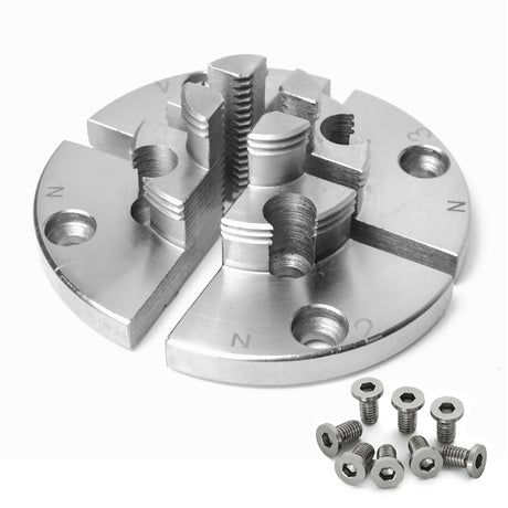 NCK-3.75Z-SJ Step Jaws for BMWOOD NCK Series Woodturning Lathe Chuck, Compatible with the Chucks: SuperNOVA2, G3 Nova, Robert Sorby Patriot, Record Power SC3, Record Power SC4. BMWOOD