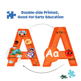 SYNARRY Wooden Alphabet Puzzles for Kids Ages 3-5, ABC Learning for Toddlers Ages 3+, Sight Words Letter Puzzles Montessori Toys Educational STEM for Preschool Boys Girls Kids Gifts SYNARRY