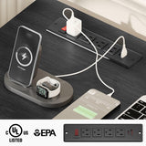 Vabches Farmhouse 47" Executive Desk, Computer Desk with File Drawer and Charging Station, Workstation for Home Office, Study,(Black). Vabches