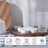 1oz Mini Porcelain Ramekins Set of 6,Small Ceramics Souffle Dish, 30ml White HAOTOP