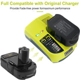 ARyee 3000mAh P108 Compatible with Ryobi Lithium Battery 18 Volt ONE+ P102 P103 P104 P105 P107 P108 P109 P190 P191 P122 with LED ARyee