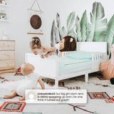 Delta Children Fancy Wood Toddler Bed - Greenguard Gold Certified, Grey Delta Children