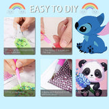 4 Pack Diamond Art Kits for Kids, Cartoon Animals Diamond Painting Kits for Kids Beginners, Kids' Mosaic Kits DIY Full Drill Diamond Dots Painting Picture Arts Craft for Home Wall Decor 6x6 Inch cdjlddww