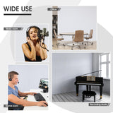 Coume 5 Pack Large Art Acoustic Panels Sound Absorbing 47x23.6x0.4 Inch Self Adhesive Sound Dampening Panels Noise Reduction Panels Decorative Sound Proof Wall Panels for Home Office Studio (White) Coume