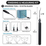3D Printer Tools Kit Essential, 3D Printing Tools Kit, 3D Printer Accessories with 50Pcs (Deburring Tool, Wire Cutter, Drill, Scraper..) for Remove, Smoothing, Finishing, Deburring, Craving, Drilling KuanStore