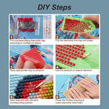 hill froeistung 5D Truck Diamond Art Painting Kits for Adults,Tsunamis Diamond Art for Beginners, DIY Full Drill Flag Diamond Art Painting(12X12 inch) hill froeistung