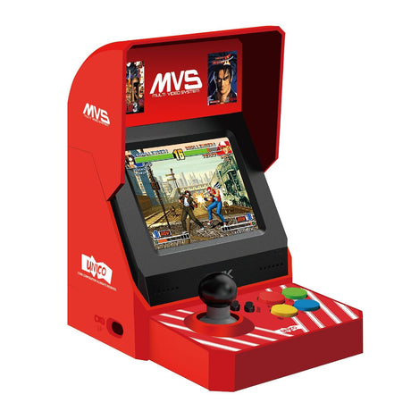 UNICO SNK MVS Mini Home Arcade Machine, 45 Pre-Loaded Classic SNK NeoGeo Games:10 KOF / 5 Metal SLUG / 7 FATAL FURY / 6 SAMURAI SHODOWN and More, 3.5inch Screen, HDMI and Gamepads Port UNICO