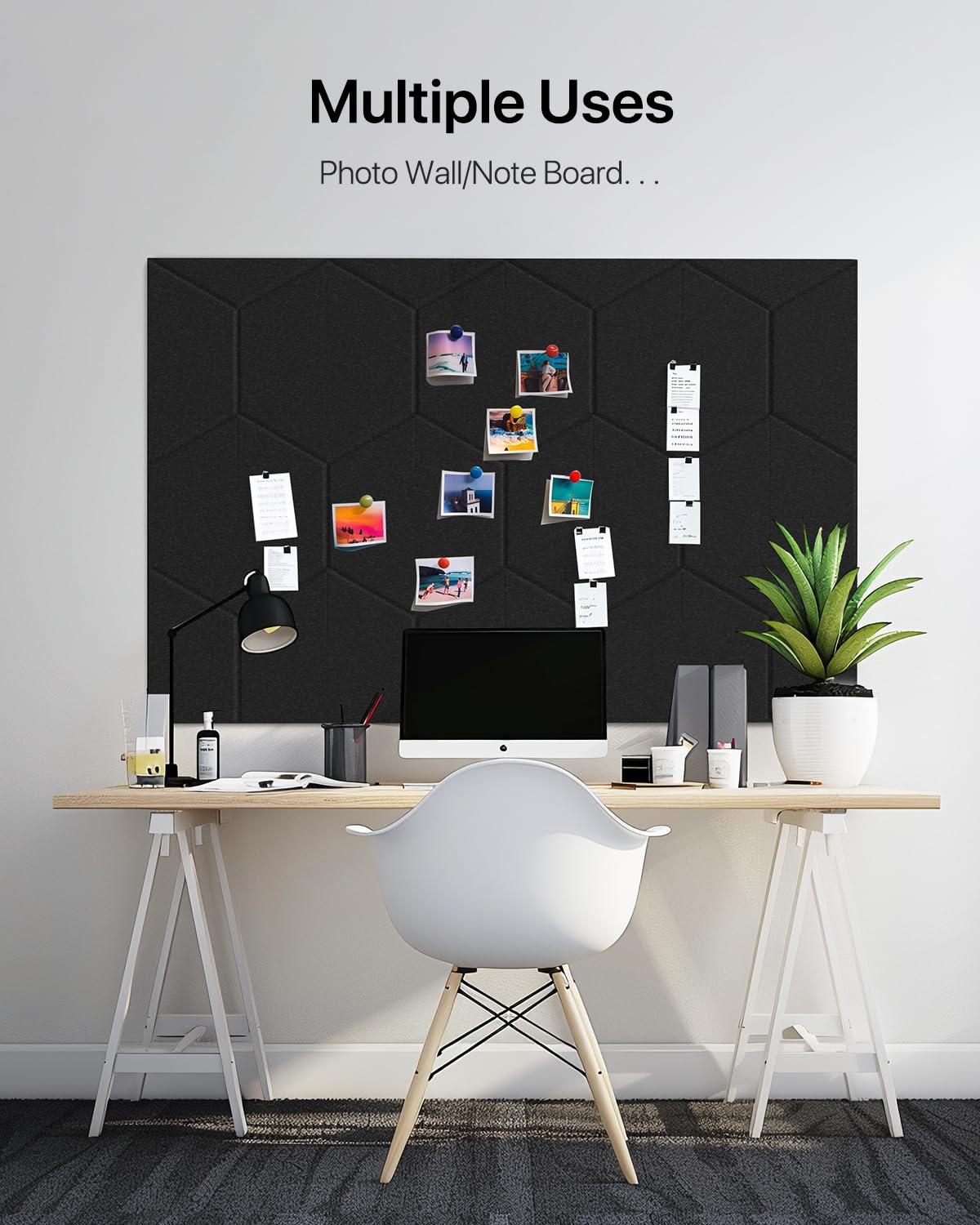 Soundsbay Sound Proof Foam Panels for Walls, 12 Pack Soundproof Wall Panels Self Adhesive, High Density Sound Proofing Panels for Walls, Home Studio, Living Room 12" X 10" X 0.4" Y-Line Black Soundsbay