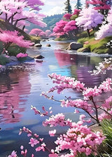 5D Diamond Painting Kits for Adults Beginners,Flower Lake Diamond Art Kit,DIY Full Round Drill Diamond Dot Gem Art Kits for Adults,Home Wall Decor 11.8x15.7 Inch Acelii