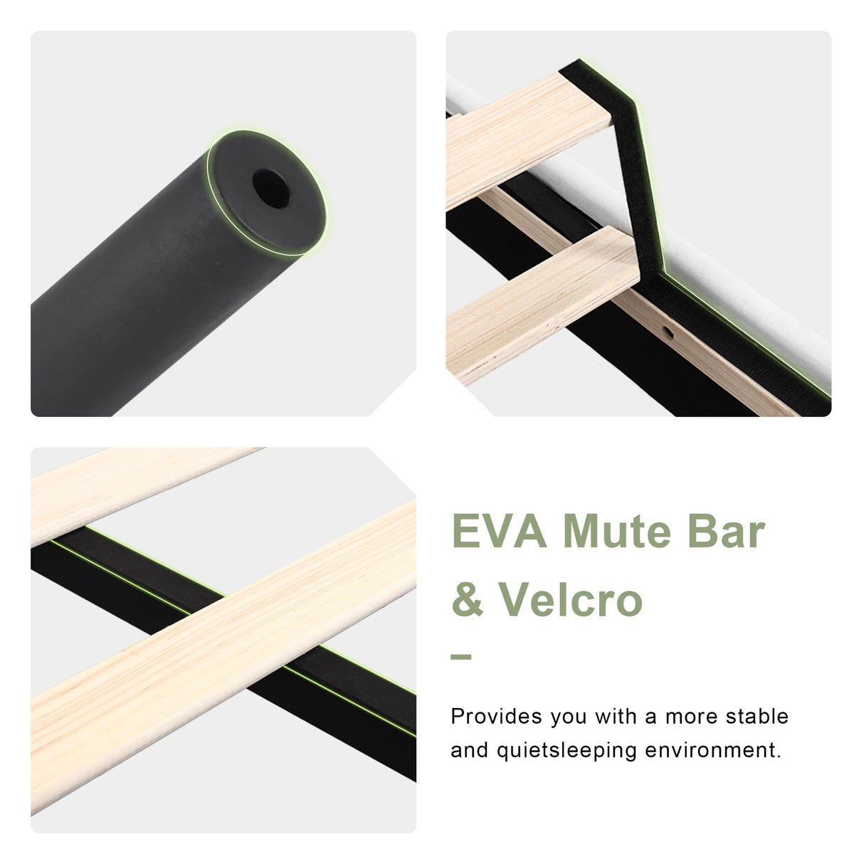 Feonase Queen Size Bed Frame with Diamond Tufted Wingback Headboard, Upholstered Platform Bed, Sturdy Wooden Slats Support, Noise-Free, No Box Spring Needed, Easy Assembly, White Feonase