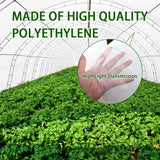 LSGCQ 6 mil Greenhouse Plastic Film Sheeting Cover 25 x 40 Ft UV Resistant Clear Polyethylene Film Green House Hoop Farm Plastic Cover for Gardening, Farming, Agriculture LSGCQ