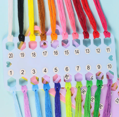 Hyamass 10-Pack Embroidery Floss Organizer Cards - Durable Cross Stitch Thread Holders Storage Tool, Portable Craft Storage for Sewing/Needlework Projects Hyamass