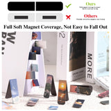 48 Pcs Magnetic Bookmarks, 24 Styles Cute Landscape Magnet Book Markers Magnetic Page Clip, Funny Book Marks Valentine's Day Gifts for Women Men WSICSE