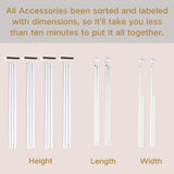 Beyeutao Canopy Bed Frame Twin White Four Poster Bed Frame Metallic Four Poster Bed Curtains Frame 4 Poster Mosquito Net Frame Indoor. Beyeutao