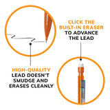 BIC Xtra Smooth Mechanical Pencil, 0.7 mm Medium Point, Refillable and Retractable, 40-Count Pack BIC