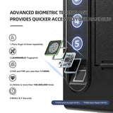 XDeer Wall Gun Safe, Biometric Gun Safes for Pistols, Quick-Access Handgun with Fingerprint & Digital Key Pad, Pistol Safe for Home, Up to 1 Full-size pistol XDeer