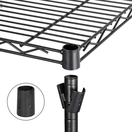 ZENY 4-Shelf Adjustable, Heavy Duty Storage Shelving Unit, Steel Organizer Wire Rack, Storage Rack with Leveling Feet for Kitchen Office Garage ZENY