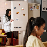 ZYNERY 34 PCS Sublimation Magnet Blanks, Sublimation Blank Fridge Magnets Printable Photos, Personalized Custom Magnets for Refrigerator Decoration, Kitchen, Office, Wall (Round Diam 5.5cm) ZYNERY