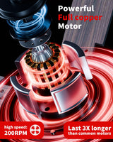 TCL 52" Black Ceiling Fan with Light and Remote, Modern LED 3-Color, Quiet Motor for Bedroom, Living Room, Dining Room, Ceiling Fans with Lights (Black) TCL