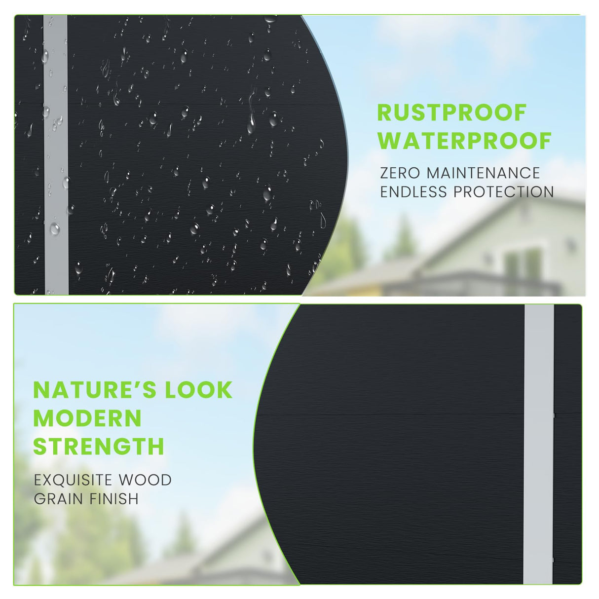 6x6 FT Plastic Shed, Resin Outdoor Storage Shed, Garden Tool Sheds Weatherproof for Store Patio Furniture, Garden Tools Bike Accessories, Beach Chairs and Lawn Mower, Black Anranni